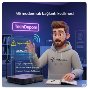 4G modem bağlantı kesilmesi