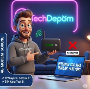 4G Modem Işıkları Yanıyor Ama İnternete Giremiyorum