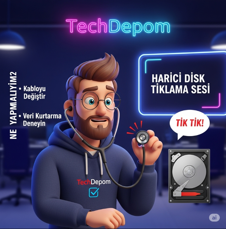Harici Harddisk Tıklama Sesi Çıkarıyor – Ne Yapmalıyım?